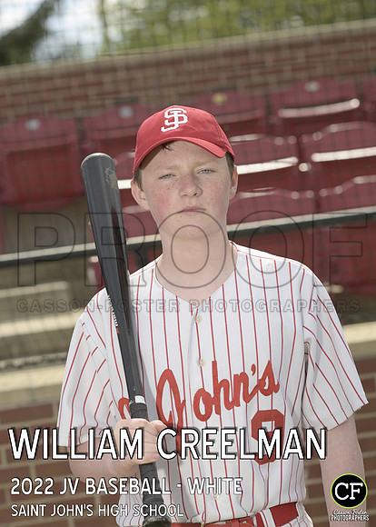 STJSprTeams2122 JV Baseball - White Creelman William_ Team5x7 _ Individual2(1)