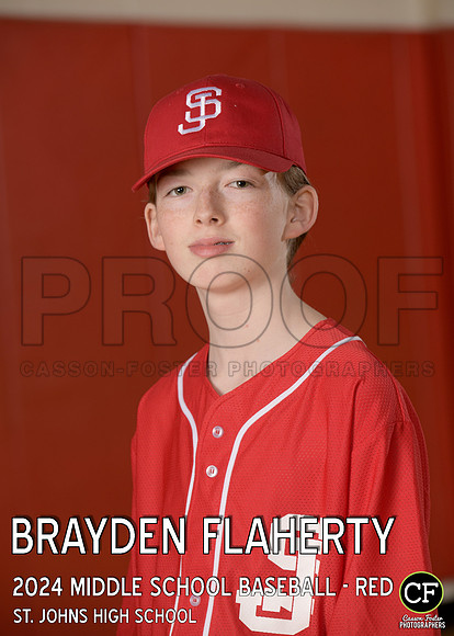 StJSpringTeams24 WEB Middle School Baseball - Red Flaherty Brayden_ Team5x7 _ Individual2(1)