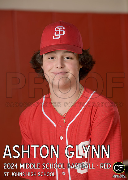 StJSpringTeams24 WEB Middle School Baseball - Red Glynn Ashton_ Team5x7 _ Individual2(1)