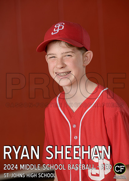 StJSpringTeams24 WEB Middle School Baseball - Red Sheehan Ryan_ Team5x7 _ Individual2(1)