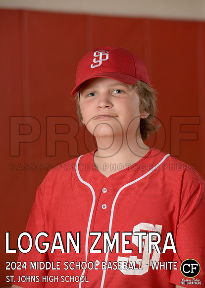 StJSpringTeams24 WEB Middle School Baseball - White Zmetra Logan_ Team5x7 _ Individual2(1)