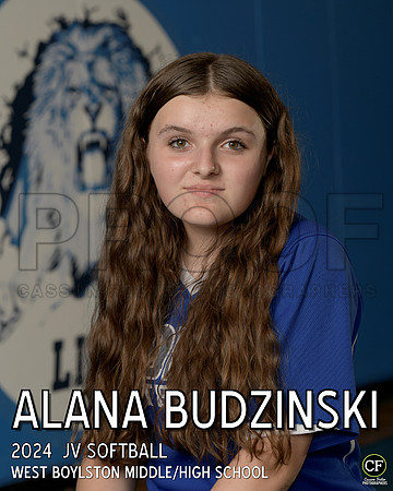 WB Spring Teams 24 JV Softball Budzinski Alana_ Team8x10 _ Individual 8x10(1)