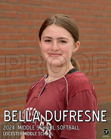 LMS Spring Teams 24 Middle School Softball Dufresne Bella_ Team8x10 _ Individual 8x10(1)