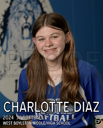 WB Spring Teams 24 JV Softball Diaz Charlotte_ Team8x10 _ Individual 8x10(1)