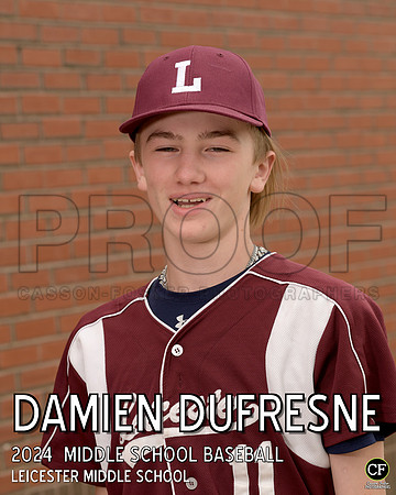 LMS Spring Teams 24 Middle School Baseball Dufresne Damien_ Team8x10 _ Individual 8x10(1)