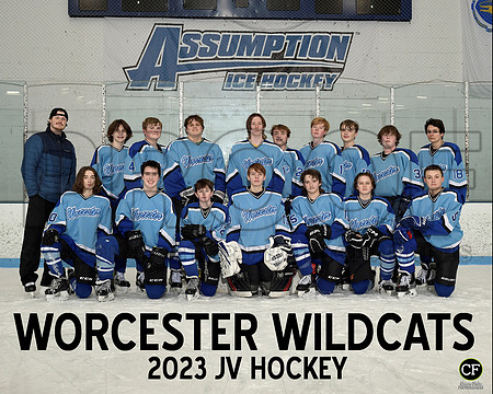 Worcester Wildcats Hockey 2223 JV Hockey _ _ Team8x10 _ Team2 black text(1)