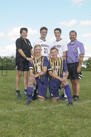 Bay Path Varsity Boy's Soccer Seniors & Coaches