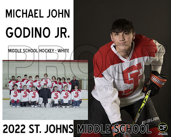 Middle School Hockey - White Godino Jr. Michael John_ Team8x10 _ Sportsmate3(1)