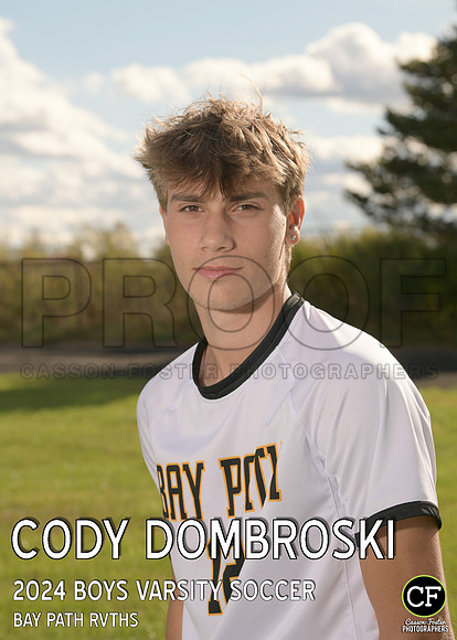 BPFallTeams2425WEB Boys Varsity Soccer Dombroski Cody_ Team5x7 _ Individual2(1)