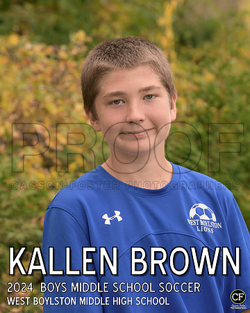 WBFallTeams24 WEB Boys Middle School Soccer Brown Kallen_ Team8x10 _ Individual 8x10(1)