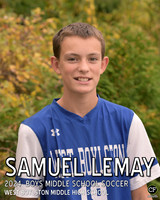 WBFallTeams24 WEB Boys Middle School Soccer Lemay Samuel_ Team8x10 _ Individual 8x10(1)